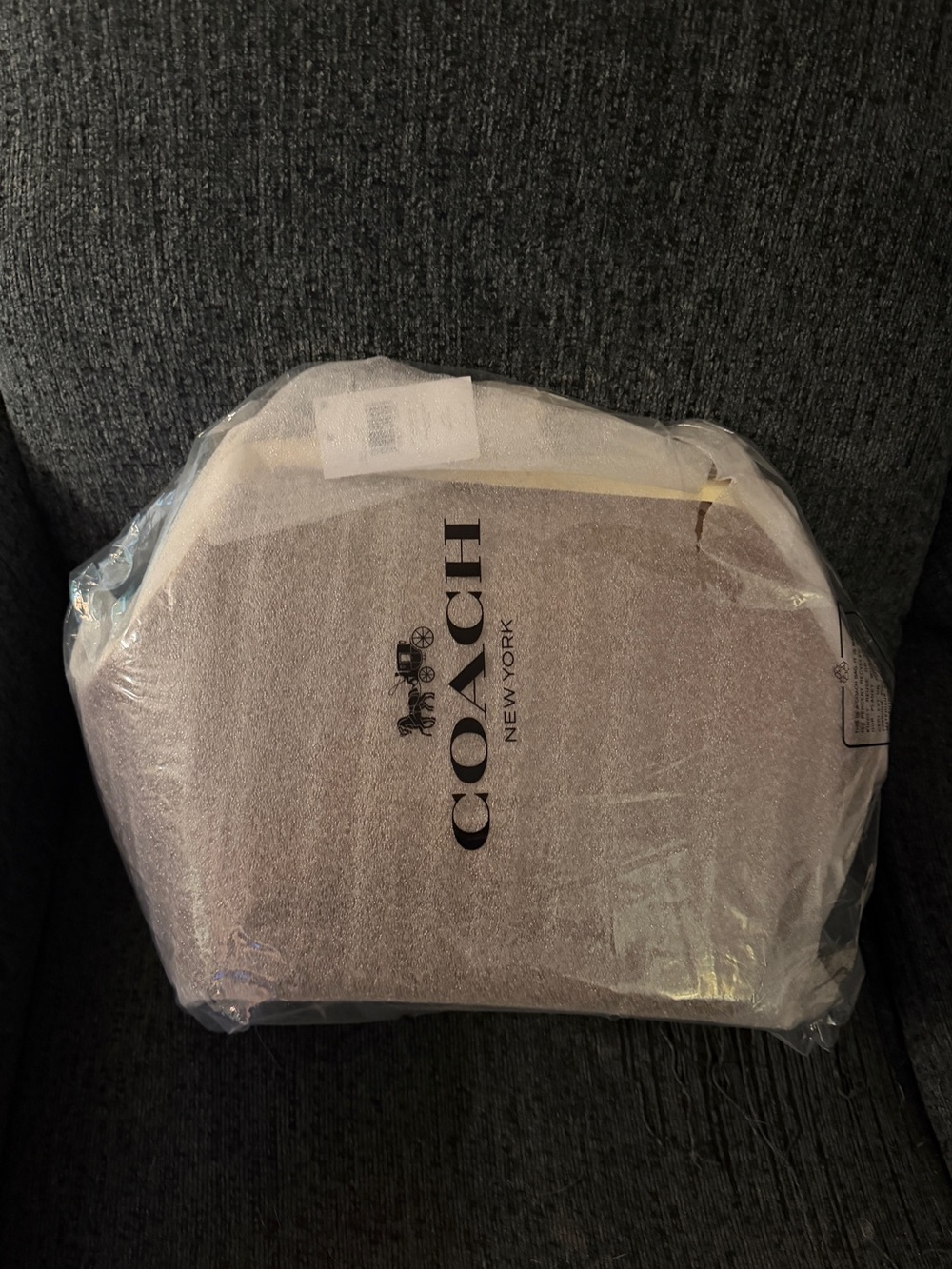 Coach Kisslock Frame Bag 27 in Brass/Warm Brown Suede & Refined Calf Leather NWT - Picture 10 of 14